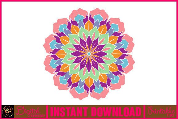 Mandala 3D Layered SVG Cut File-103
