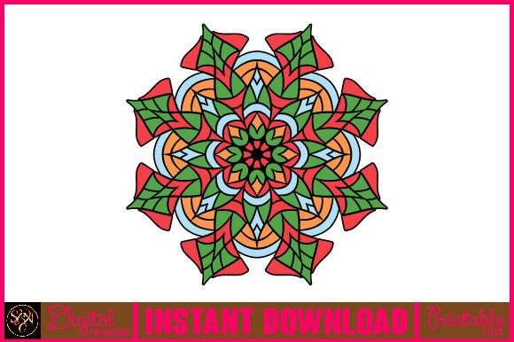 Mandala 3D Layered SVG Cut File-111: Vibrant Design for Creatives
