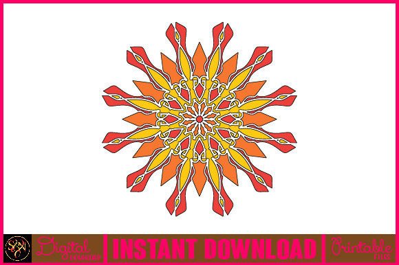 Mandala 3D Layered SVG Cut File-181: A Stunning Design Asset