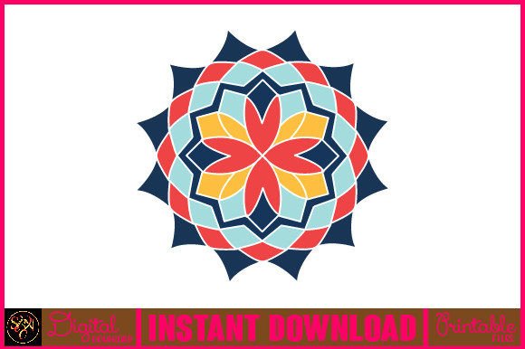 Mandala 3D Layered SVG Cut File-46