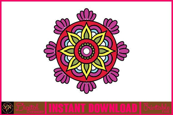 Mandala 3D Layered SVG Cut File-58