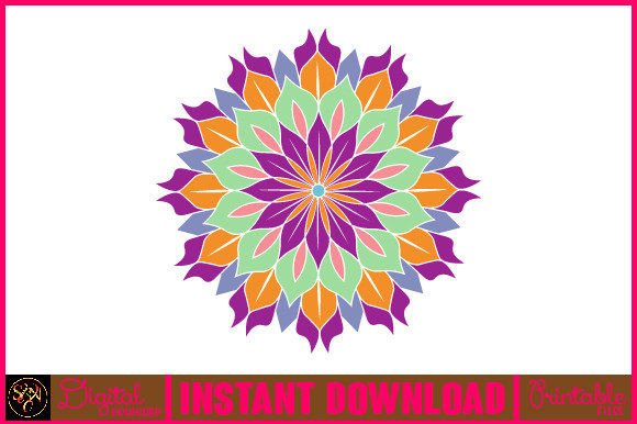 Mandala 3D Layered SVG Cut File-84: Vibrant Design Asset
