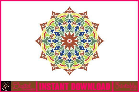 Mandala 3D Layered SVG Cut File-88: A Versatile Design Asset
